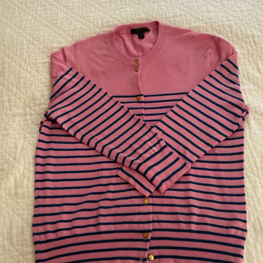 Jcrew light weight striped sweater